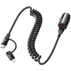 cumpără Încărcător pentru automobil Remax RCC356 45W L+C Black în Chișinău 