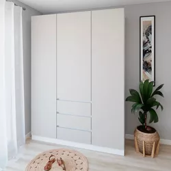 купить Шкаф Smartex (15920) N16 180cm Kashemir+Alb в Кишинёве 