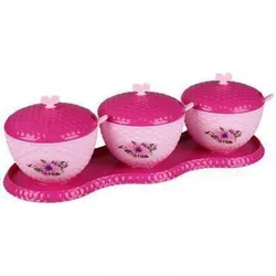 cumpără Container alimentare Альтернатива М4529 Set de vase 3 buc cu lingurite în Chișinău 