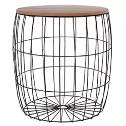 купить Журнальный столик H&S 46696.3 Masa Toba D31cm H31.5cm metal blat MDF в Кишинёве 