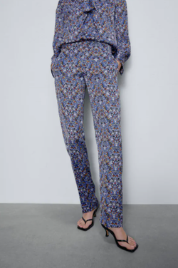 Брюки ZARA Цветочный принт 2487/153/400 zara.