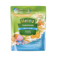 Пшеничная кашка Heinz с молоком и тыквой с Омега 3 (5+ мес) 200 г
