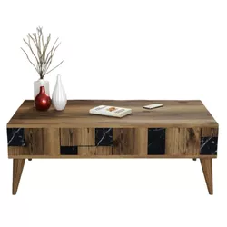 cumpără Măsuţă cafea Trendy Madrid, Negru 105x37x60cm în Chișinău 