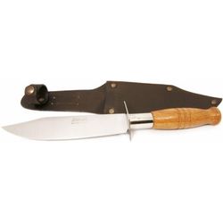 купить Нож MAM 70 Light Hunting Knife With Wood Handle And Leather Case в Кишинёве 