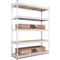 купить Cтеллаж складской Nex Home Raft metalic Titan 2160x1200x800 mm, 5 nivele MDF, galvanizat в Кишинёве 