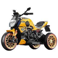 cumpără Mașină electrică pentru copii Richi (56783) Motocicleta galbena pe acumulator pentru copii (1260) în Chișinău 