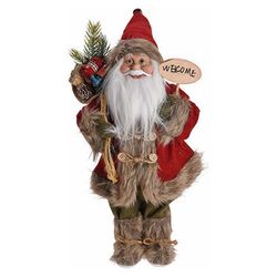 купить Новогодний декор Promstore 32997 Дед Мороз с рождественскими ветками 37cm в Кишинёве 