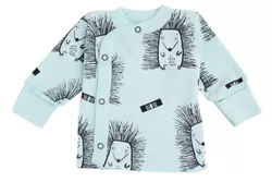 купить Детская одежда Minikin 242200356 Hedgehog Распашонка голубой с рисунком 0-1мес (56см) в Кишинёве 