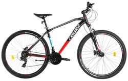cumpără Bicicletă Crosser JAZZZ 29" *17, (Hidr+Shimano 24s) Black Red 29-087-24H-17 în Chișinău 