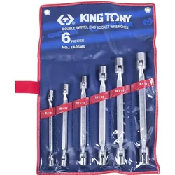 купить Ключ гаечный King Tony 1A06MR ключи торцевые с шарниром 8-19мм, 6 предм в Кишинёве 