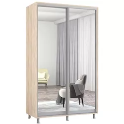 cumpără Dulap Mobildor-Lux Aron cu uși glisante din oglinzi (140x60x230H cm) Sonoma în Chișinău 