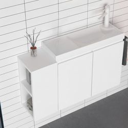 купить Шкаф под умывальник Orka FERLA 80 White matt в Кишинёве 