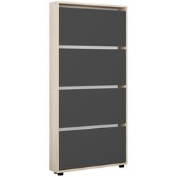 купить Полка для обуви Mobildor-Lux Leo Slim 100x16x164H cm Sonoma/Anthracite в Кишинёве 