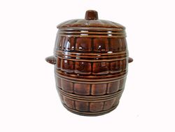 Горшок для запекания глиняный PH "Бочонок" 5l, гермет крышка