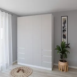 cumpără Dulap Smartex (15929) N17 160cm Kashemir+Alb în Chișinău 