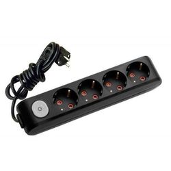 cumpără Prelungitor electric Viko 138403 4 гнезда с/з и выкл. 3м (16A), черный în Chișinău 