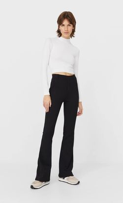 Брюки Stradivarius Чёрный 4563/691/001