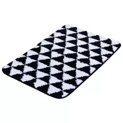 cumpără Covoraș de baie Bisk 07925, alb/negru, 45x70 în Chișinău 