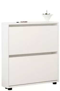 купить Полка для обуви Mobildor-Lux Leo Slim 100x16x86H cm White в Кишинёве 