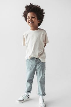 Pantaloni ZARA Gri/Albastru desсhis 6917/503/485