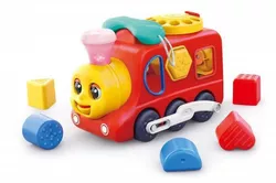 купить Головоломка Hola Toys HE9981 Locomotivă 3în1 pentru învățare timpurie в Кишинёве 