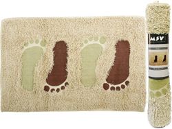 Коврик для ванной комнаты 40X60cm MSV "Step" коричнев, хлопо