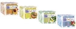 Мыло ШИК1+1Beauty,марка К,360г(экопак4шт*90г)мин-лы моря+пит.крем с ламинарией,мин-лы моря+пит.крем с ламинарией,бел.чай+мята+пит.крем,персидская дыня