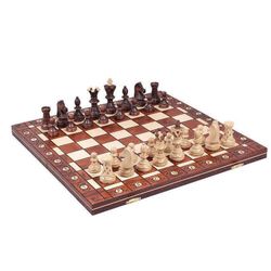 cumpără Joc educativ de masă miscellaneous 5243 Sah din lemn 54 cm CHW1 Ambasador, king 11cm,fag,mesteacan,carpen,paltin în Chișinău 