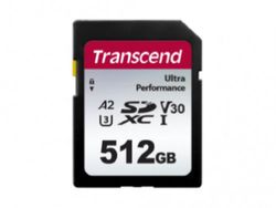 512GB SDXC Card (Class 10)  UHS-I, U3, Transcend 340S  "TS512GSDC340S" (R/W:160/90MB/s)