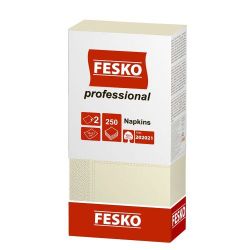 Șervețele  de masa Fesko Professional, 2 straturi, 250 foi, (șampan).