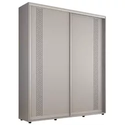 cumpără Dulap Mobildor-Lux Compact uși glisante PAL cu ornament grecesc (190x45x220H cm) Grey în Chișinău 