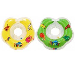 Colac pentru inot pe gat Roxy Kids Flipper pentru bebelusi, 3-18 kg