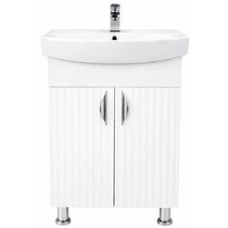 купить Шкаф под умывальник Mashtab S12567 Aqua (CL) cu 2 uși 600x370x850 Alb mat в Кишинёве 