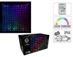 cumpără Ghirlandă Promstore 56511 Luminite de Craciun Cortina, 400LED, RGB, 2x2m, 8reg.+telecom. în Chișinău 