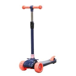 купить Самокат New World BAQ-2523 Trotineta cu roti luminoase, albastru, 61627 в Кишинёве 