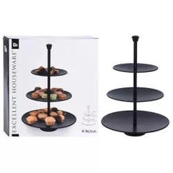 купить Поднос/столик кухонный Excellent Houseware 48075 Suport de servire 3 niveluri D 16/20.5/25 cm, metalic в Кишинёве 