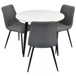 купить Комплект стол и стулья Evelin di Costacurta стол DT-404-3B + 3 стула XR-154B Grey5 (rogojca) в Кишинёве 