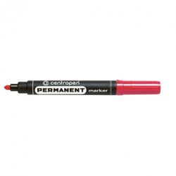 Marker permanent Centropen Permanent 2,5 mm rotund Roșu
