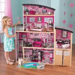 купить Домик для кукол KinderKraft 65826 Sparkle Mansion Dollhouse в Кишинёве 