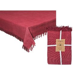 cumpără Textile de casă Andrea Fontebasso 56934 Fata de masa 150x300cm Volterra, 100% bumbac, granat în Chișinău 