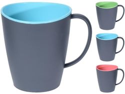 Cana EH 350ml, cu interior color, 3 culori, plastic