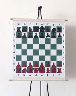 Шахматная доска демонстр. с фигурами 66х66 см DD04A (5236) magnet DAX
