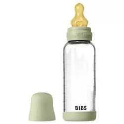 купить Поильник BIBS 5020250 Biberon din sticla anticolici Sage cu tetina din latex 3+ luni, 240ml в Кишинёве 