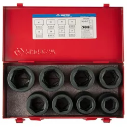 купить Набор головок, бит, насадок King Tony 8410MP набор 1" ударных головок, глубоких 24-41мм, 8 пр. в Кишинёве 