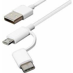 cumpără Cablu telefon mobil Xiaomi Mi 2-in-1 USB Cable (Micro USB to Type C) 30cm în Chișinău 