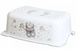 купить Детский горшок Bisk 08320 Taburet inaltator pentru copii Ursulet, antiderapant, gri в Кишинёве 