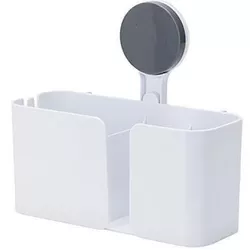 купить Аксессуар для ванной Promstore 55597 Cos pentru baie Bathroom Solutions 21x9x19cm, alb, plastic в Кишинёве 