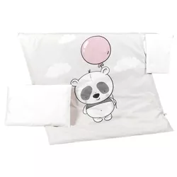 cumpără Lenjerie de pat pentru copii PernaMea Set lenjerie 3 piese Premium Panda (PM.100469/2) în Chișinău 