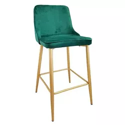 cumpără Scaun de bar Deco Clasic Green+Golden legs în Chișinău 