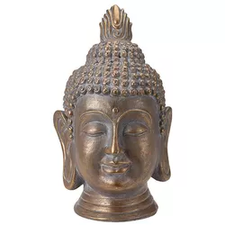 cumpără Decor H&S 55252 Statueta Capul lui Buddha, 41cm, ceramica, maro în Chișinău 